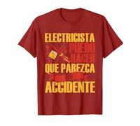 Electricista Puedo Hacer Que Parezca Un Accidente Eléctrico Camiseta, Hombre, Arándano, L