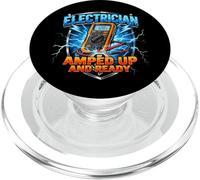 Electricista Retro Graphic Wired para Acción PopSockets PopGrip para MagSafe