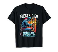 Electricista Super Poderes Regalo Humor Artesanía Camiseta