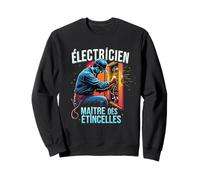 Electricista Super Poderes Regalo Humor Artesanía Sudadera