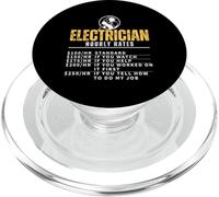 Electricista Tarifas por hora Divertidos ingenieros eléctricos PopSockets PopGrip para MagSafe
