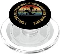 Electricista y papá orgullosos hombres ingenieros eléctricos divertidos PopSockets PopGrip para MagSafe