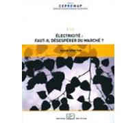 Électricité : Faut-il Désespérer Du Marché ? (ebook)