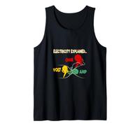 Electricity Explained Volt Ohm Amp Funny Electrician Camiseta sin Mangas