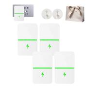 Electricity Saving Box, Advanced Voltage Stabilizer & Power Factor Correction Device, Smart Energy Saver UK Plug for Home Office Appliances, Reduces Waste & Extends Service Life (4Pcs)