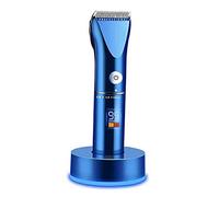 Electrico Cortapelos Para Los Hombres,profesional Recargable Recortadora De Barba,silencioso Cortapelos Con Soporte De Carga,pantalla Led C