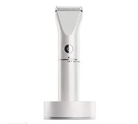 Electrico Cortapelos Para Los Hombres,profesional Recargable Recortadora De Barba,silencioso Cortapelos Con Soporte De Carga,pantalla Led B