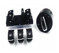 Eléctrico De Interruptor De Elevalunas Para VW Para Jetta Para Golf Para GTI 5 6 Para Tiguan Para Passat B6 Para CC 3C8 941 431B Botón Interruptor Control Ventana Juego 5 Piezas