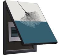 Electrico Decorativos Caja Medidor Versión Vertical Sin Perforación Pintura Decorativa Caja Contadores Tapar Cuadro de Luz Decora Sala de Estar,D,45x55cm