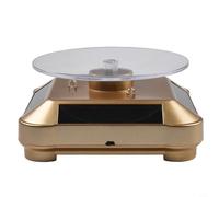 Eléctrico motorizado para el soporte de exhibición giratorio de 360 grados para joyería, relojes, cámaras con el ahorro de energía del panel solar