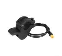 Eléctrico para acelerador de pulgar de bicicleta Conector de 2 pines para scooter 300X M8 | Mango controlador de velocidad de 12 V-72 V | Montaje izquierdo y derecho | Barra de 22 mm | ABS negro