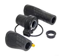 Eléctrico para bicicleta de repuesto de acelerador de media vuelta agarre M8 cabeza antideslizante manillar de plástico para E-For Bike Scooter 20X Negro