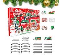 Eléctrico para Navidad - Juguete modelo para colocarse debajo del árbol de Navidad | Juego completo de eléctrico con luces y sonido - Para niños pequeños y grandes familias fiestas y cumpleaños