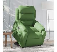 Eléctrico reclinable elevable para ancianos con mando verde 75x92x100 cm | Sillón Eléctrico Reclinable Elevable de Terciopelo Verde Claro para Personas Mayores con Mando y Motor Eléctrico, Relax