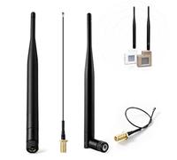 ElectricWise Paquete de 2 antenas SMA macho de 915 MHz + cables U.FL MHF1 compatibles con LoRa Meshtastic