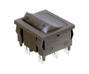 Electro DH Interruptor Bipolar Tipo Interruptor 10A/250VAC Faston 4'8 mm ON-Off Color Negro 11.186.I/F4/N 8430552050208