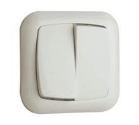 Electro DH Interruptor Doble Empotrar Color Blanco