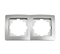 Electro DH Marco Doble para Mecanismo empotrable 36.535/MD/B, Color Blanco, 8430552137862
