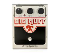 Electro-Harmonix USA Big Muff Big Muff Pi - Pedal de distorsión para guitarra, color plateado, US BM