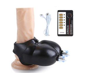 Electro Stimulation Scrotum/Testicles/Glans/Penis/Cock Set, Esitm Sex Chastity Belt, Fetish Slave Torture Masturbator Erotic Stimulation Device Sex Toys for Men