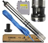 Electrobomba para pozo de profundidad Bombas para pozos profundos I Plata I 4" 1CV 900W prevalencia 84 metros