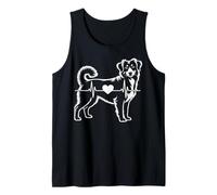Electrocardiograma de Latido del corazón Tolling Retriever Toller de Pato de Nueva Escocia Camiseta sin Mangas