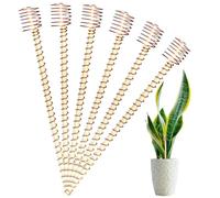 Electroculture Plant Stakes - 12 Inch Garden Growth Stakes, Natural Wood Wrapped Plant Supports, Copper Coil Gardening Solution, Reusable Outdoor Cultivation Aids | Plants Enhancement Accessories