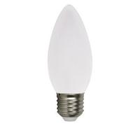 ElectroDH Bombilla E27 LED Tipo Vela C35, 4W 'FULLGLASS' 360º