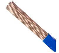 Electrodo de cobre con alto contenido de fósforo, relleno de acero dulce, alambre de varilla redonda, 1 mm-2,5 mm, longitud 19,6"/500 mm, diámetro:,1,0 mm * 10 piezas