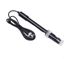 Electrodo de pH con conector BNC para medidores y controladores, | Solución KCl saturada, carcasa de plástico, cable de 0,15 m/2,95 m, para pruebas de agua y uso en laboratorio