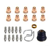 Electrodo de plasma PR0110 Punta 0.8 Kit para Trafimet Ergocut S25K S25 S35K S45 Antorcha 23Pcs Boquilla Swirl Ring Shield Cup Set para Klutch Plasma 275i 300i
