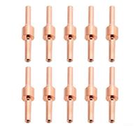 Electrodo extendido de punta larga y boquillas de plasma cortas de tipo largo 10 unids Set para PT31 LG40 40A CUT40 Mantenimiento de antorcha (electrodos)