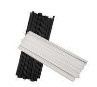 Electrodo recubierto de plástico, Varillas de soldadura PP Multicolor 5x2,5mm 200-300mm for reparación de parachoques de coche soldador de aire caliente 10 Uds(10pcs,PP-Black 200mm)