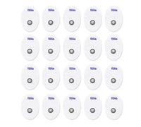 Electrodos TENS, almohadillas de repuesto pequeñas de alta calidad para unidades TENS, 10 pares de electrodos de unidad TENS a presión (20 almohadillas de unidad TENS), 4 cm x 3 cm, marca Discount