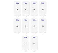 Electrodos TENS, almohadillas de repuesto XL de alta calidad para unidades TENS, 5 pares de electrodos de unidad TENS a presión (10 almohadillas de unidad TENS), 2 x 4 pulgadas, marca Discount TENS