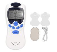 Electroestimulador Muscular Tens, Masajeador de Pulso Electrónico, Masajeador Corporal Portátil para Hombros Y Cuello con 2 Uds de Electrodos, 8 Modos Ajustables para Relajación Corporal(EU)