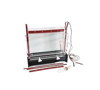 Electroforesis Las Bandas Del Tanque De Secuencia Analítica ADN Dispositivo Electroforesis Son Claras para la ciencia