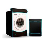 ELECTROHOGAR Funda Lavadora Impermeable Carga Frontal | 60x63x85cm | Tejido Oxford 420D | Para Lavadora y Secadora | Doble Cierre, Resistente a Lluvia y Sol | Protección para Exterior e Interior (XL)