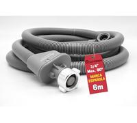 ELECTROHOGAR Manguera Aquastop 6M | Compatible con todas las Marcas de Lavadora y Lavavajillas | Conexión de 3/4" | Sistema Antifugas | Seguridad Contra Inundaciones | Certificación VDE