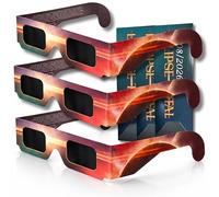 ELECTROHOGAR Pack de 3 Gafas Eclipse Solar Homologadas | Gafas Certificadas ISO 12312-2 y Certificado CE para Ver el Eclipse de Forma Segura y con Protección | Eclipse España Agosto 2026