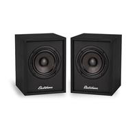 Electrohome Huntley - Altavoces de estantería con Amplificador Integrado y Controladores de 3 Pulgadas para Tocadiscos, TV, PC y transmisión inalámbrica de música con Bluetooth 5, RCA y Auxiliar