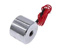 Electroimán cilíndrico P20/15, solenoide de CC con fuerza de succión de 3 kg y 30 N.(12V)
