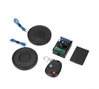 Electroimán DC 12 V 70 x 9 mm, fuerza de sujeción de 20 kg, solenoide industrial de baja potencia de 14 W para automatización, brazos robóticos y máquinas de clasificación (negro 12 V)