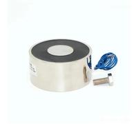 Electroimán de elevación de 100/40 CC, 24 V, 36 V y 12 V, 200 kg y 2000 N, solenoide redondo, fuerte imán de retención de ventosa, personalizado, grande(24V)