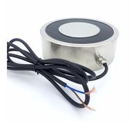 Electroimán de succión solenoide de 200 kg/2000 N, 120 mm de diámetro x 40 mm de altura, 1 unidad.(24V)