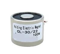 Electroimán de ventosa, diámetro 30 mm x altura 22 mm, 10 kg, 22 lb, 100 N, solenoide de elevación con imán eléctrico de retención, CC 6 V, 12 V, 24 V(12V)