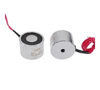 Electroimán solenoide de 34 * 25mm P34/25 potente imán eléctrico DC elevación 25Kg 250N lechón 1 Uds(24V)