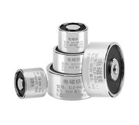 Electroimán solenoide de succión de 0,3 a 300 kg, CC 12/24 V, pequeño, 1 unidad(D65H30mm 85KG,DC 24V)