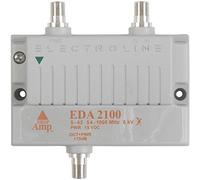Electroline EDA2100 Amplificador de señal bidireccional de 1 Puerto de Cable módem TV HDTV con Retorno pasivo (Paquete al por Menor con 5 años de garantía)