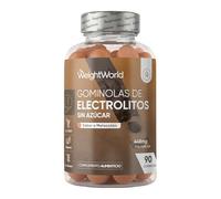 Electrolitos en Gominolas 448 mg por porción, Sin Azúcar - 90 Gominolas Veganas con Calcio, Magnesio, Potasio, Sodio y Cloruro, Sabor Natural a Melocotón, Sin Gluten ni OGM